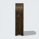 2 Door Display Cabinet | Crockery Cabinet | Wooden Multipurpose Cabinet | Finish- Tubaq and Off White - Image 5