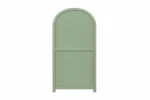 2 Door Display Cabinet | Crockery Cabinet | Wooden Multipurpose Cabinet | Finish- Olive Green and Off-White - Image 5