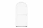 2 Door Display Cabinet | Crockery Cabinet | Wooden Multipurpose Cabinet | Finish- Premium Pearl White - Image 9