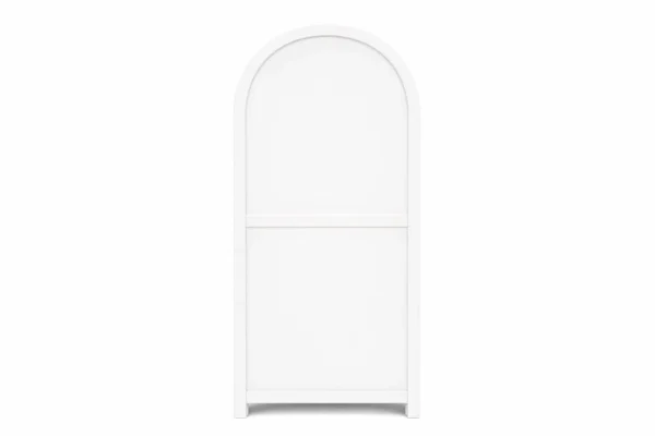 2 Door Display Cabinet | Crockery Cabinet | Wooden Multipurpose Cabinet | Finish- Premium Pearl White - Image 9
