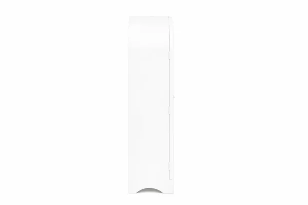 2 Door Display Cabinet | Crockery Cabinet | Wooden Multipurpose Cabinet | Finish- Premium Pearl White - Image 7