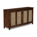 Madrid 4-Door Cane Sideboard Cabinet, Finish – Scratch Resistant Tubaq - Image 6