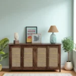 Madrid 4-Door Cane Sideboard Cabinet, Finish – Scratch Resistant Tubaq - Image 10