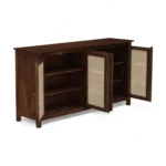 Madrid 4-Door Cane Sideboard Cabinet, Finish – Scratch Resistant Tubaq - Image 9